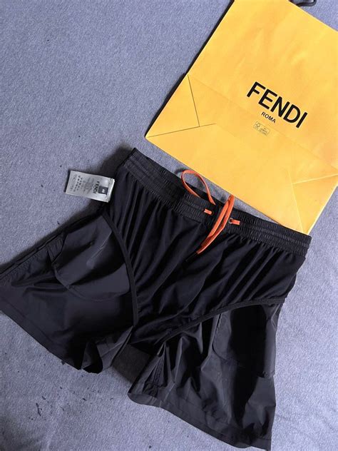 mens fendi swim trunks|fendi swim shorts water reactive.